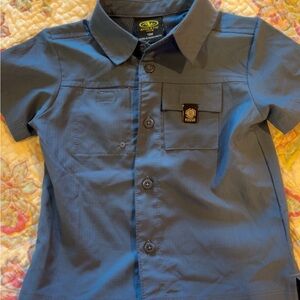 Athletic Works works Kids Navy Button Down Shirt